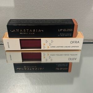 NWT Anastasia lipgloss & OFRA lip stick bundle